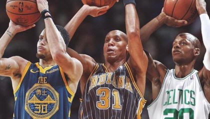  库里三分球命中数超越雷阿伦登顶历史  